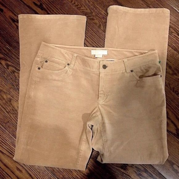 MICHAEL Michael Kors Camel Corduroy Pants Sz 10 - Picture 2 of 7